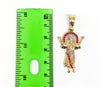 Plated Stoned Tri-Color Divine Child Pendant*