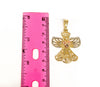 Plated Tri-Color Angel Pendant