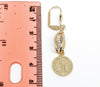 Plated Saint Benedict Earring