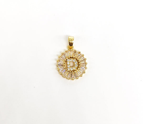 Plated Letter "D" Pendant