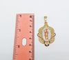 Plated Tri-Color Saint Jude Pendant