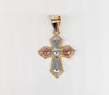 Plated Tri-Gold Cross Pendant*