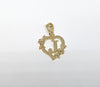 Plated Heart with Letter Pendant