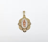 Plated Tri-Color Saint Jude Pendant