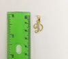 Plated Letter "D" Pendant