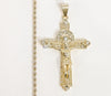 Plated Cross 2mm Rope/Braided Chain Necklace