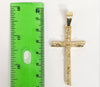 Plated Cross Pendant and Rope/Braided Chain Set