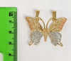 Plated Tri-Gold Butterfly Pendant*