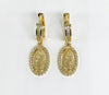 Plated Virgin Mary Earring