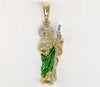 Plated Multicolor Saint Jude Thaddaeus Pendant