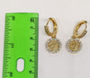 Plated Virgin Mary Earring