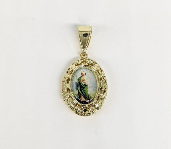 Plated Saint Jude Thaddaeus Pendant