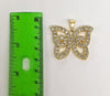 Plated Butterfly Pendant