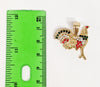 Plated Rooster 3mm Star Chain Necklace