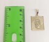 Plated Virgin Mary Pendant and Figaro Chain Set