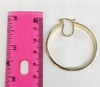 Plated Tri-Color Hoop Earring
