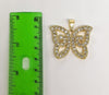 Plated Butterfly Pendant
