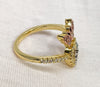 Plated Tri-Gold Saint Jude Adjustable Ring