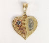 Plated Tri-Gold Virgin Mary Pendant