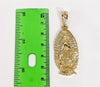 Plated Virgin Mary 2mm Rope/Braided Chain Necklace