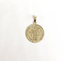 Plated Saint Benedict Pendant