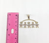 Plated Three Girls and Two Boys Pendant