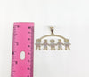 Plated Three Girls and Two Boys Pendant