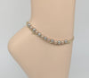 Tri-Color Plated Anklet