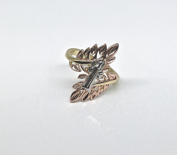 Tri-Color Saint Benedict Ring