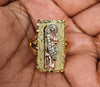 Plated Tri-Gold Saint Jude Adjustable Ring