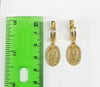 Plated Virgin Mary Earring