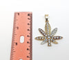 Plated Weed Pendant