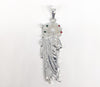Rhodium Plated Saint Jude Pendant*