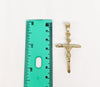 Plated Small Cross 2mm Rope/Braided Chain Necklace