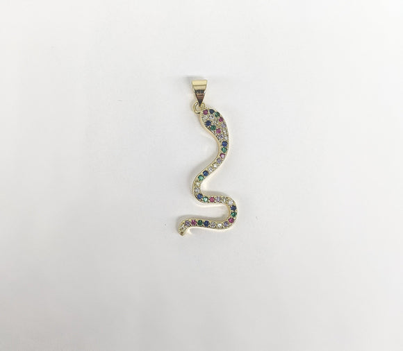 Plated Snake Pendant