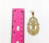 Plated Virgin Mary Holding Child Pendant