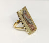 Plated Tri-Gold Saint Jude Adjustable Ring