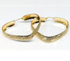 Plated Heart Hoop Earring LARGE*