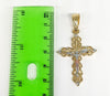 Plated Tri-Color Cross 3mm Chain Necklace