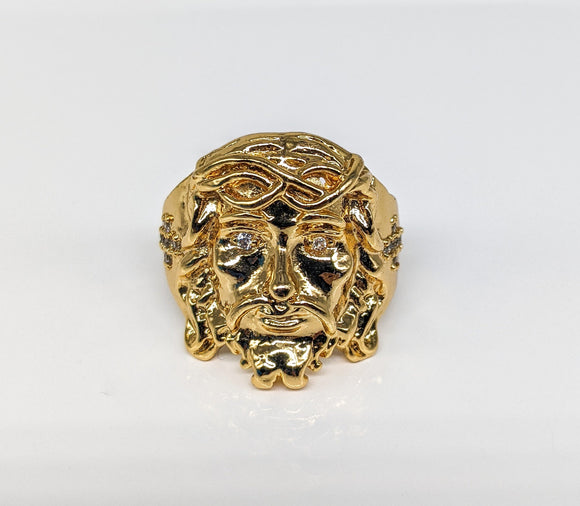 Plated Jesus Christ Ring