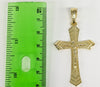 Plated Cross and Saint Benedict 4mm Figaro Chain Necklace