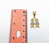 Plated Two Boys Pendant