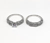 Rhodium Plated Rings Set