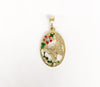 Tri-Plated Butterfly Pendant