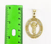 Plated Halo Divine Child Pendant