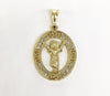 Plated Halo Divine Child Pendant