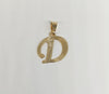 Plated Letter "D" Pendant