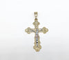 Plated Tri-Gold Cross Pendant