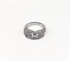 Rhodium Plated Rings Set