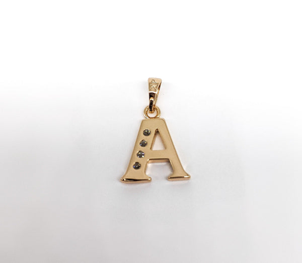 Plated Letter Pendant